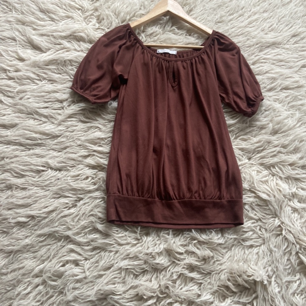 Charlotte Russe brown top small - Picture 6 of 6